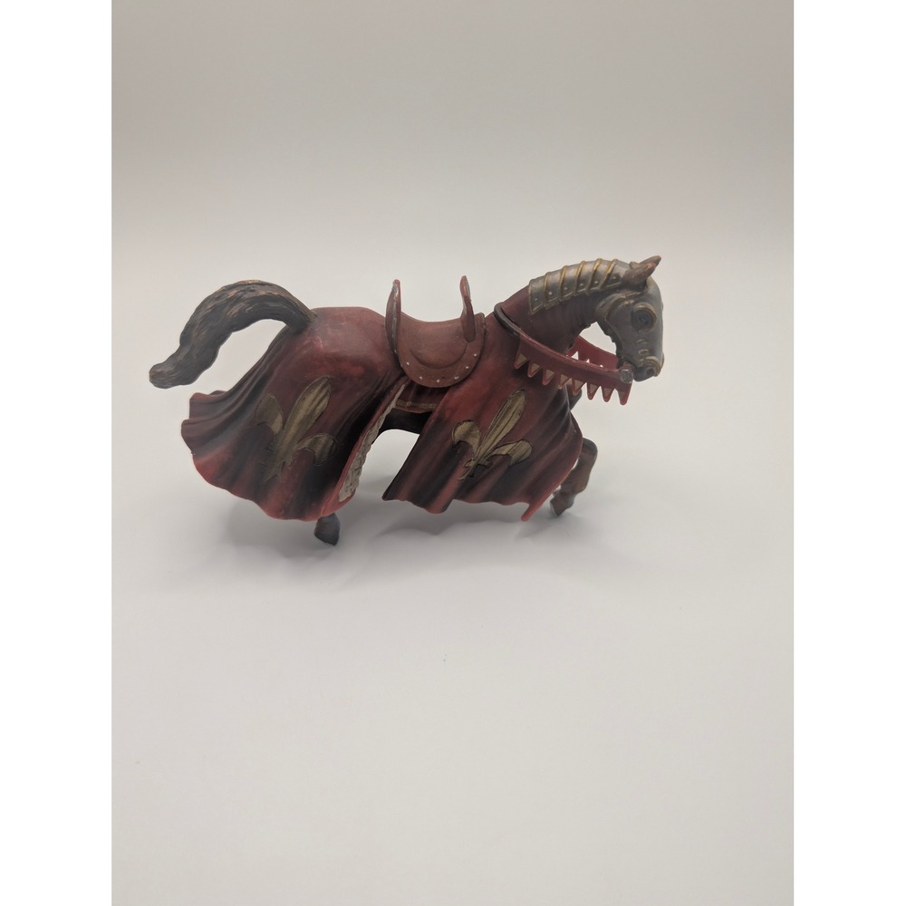 Schleich Toy Figure Unisex Red 2003 Tournament Knight Horse Fleur De Lis 42131